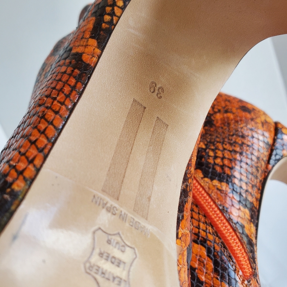 MIISTA Marcelle Snakeskin Boots 39 - Picture 15 of 15